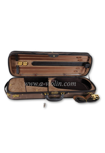 Deluxe Diamond Pattern Wood Oblong Hard Violin Case (CSV1066)