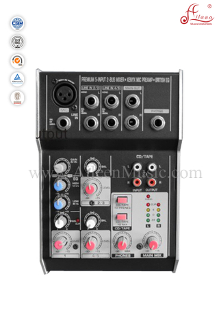 Professional Mono 5 Channles Mixer Stereo Mixing Console (AMS-E502)