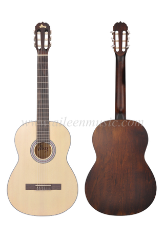 39 Inch ABS Binding Nature Color Classical Guitar (ACM-H10)