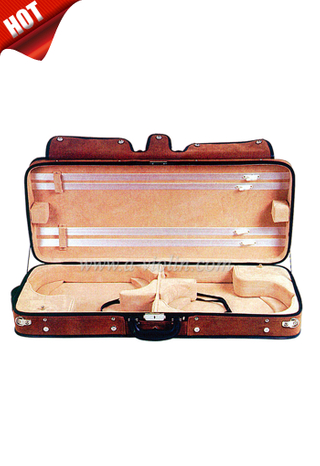 Plywood Shell Double Violin Hard Case (CSV207)