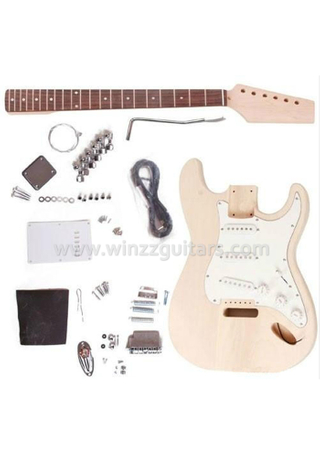 ST Style Solid Basswood DIY Electric Guitar Kits (EGS111-W)
