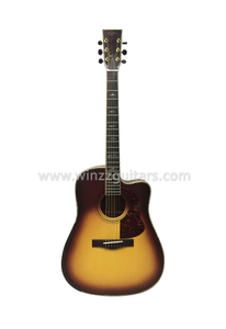 Dreadnought Cutaway Nomex Solid Koa Ebony Fingerboard acoustic guitar(AA1210DC)
