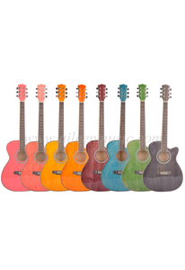 Full Size Hand Rubbed Process Round And Cutaway Body Acoustic Guitar (AF-GH00L)