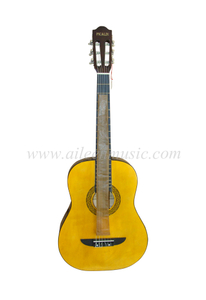 Wholesale 38" Linden Top Maple Fingerboard Classical Guitar (AC831)