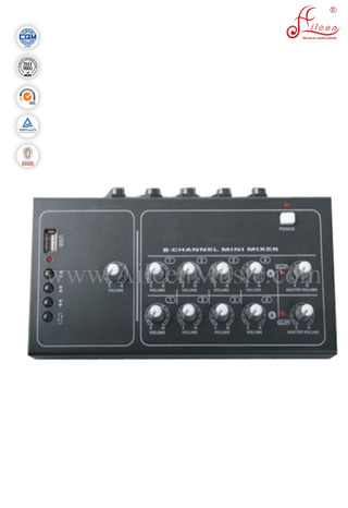 Musical Instrument 8 MIC Inputs 20dB Gain DJ Mixing Console (ADM-120MP)