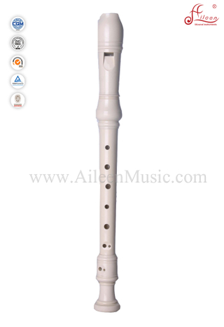 Plastic Ivory Baroque Recorder Flute (RE2626B)
