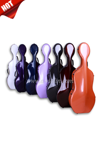 4/4 Carbon Cello Hard Case, Many colors for Choice (CSC801C)